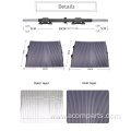 Aluminum film front window retractable car sun shade